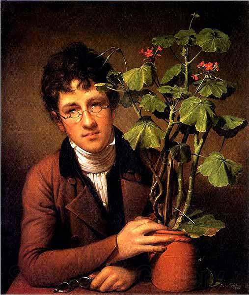 Rembrandt Peale Rubens Peale with a Geranium France oil painting art